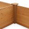 Casafield Outdoor Raised Garden Bed - Wooden Planter Box for Vegetables, Grass, Lawn and Yard - Natural